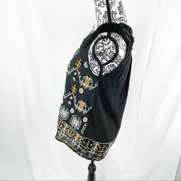 Anthropologie Akemi +Kin Firelight Fringe Tank Top - Picture 7 of 8